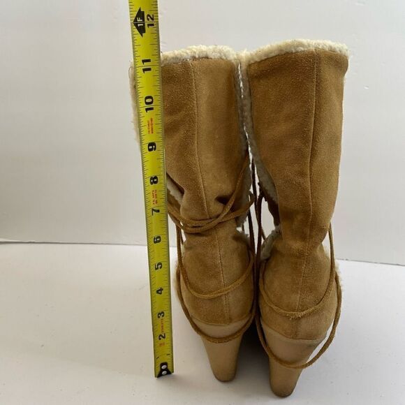 Michael Kors| Leather suede| Vintage| Wedged Heel| Boot - Picture 7 of 11